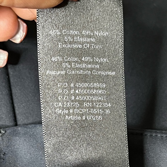 Aritzia Babaton Black Pull On Ankle Crepe Trousers - Picture 13 of 13